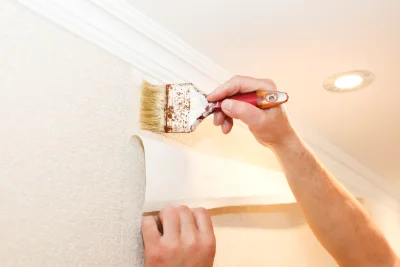 Pose de papier peint à Chevaline — revêtements muraux et toiles de verre